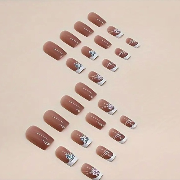 Press-On Nails, NIB, Pink & White - Picture 7 of 10